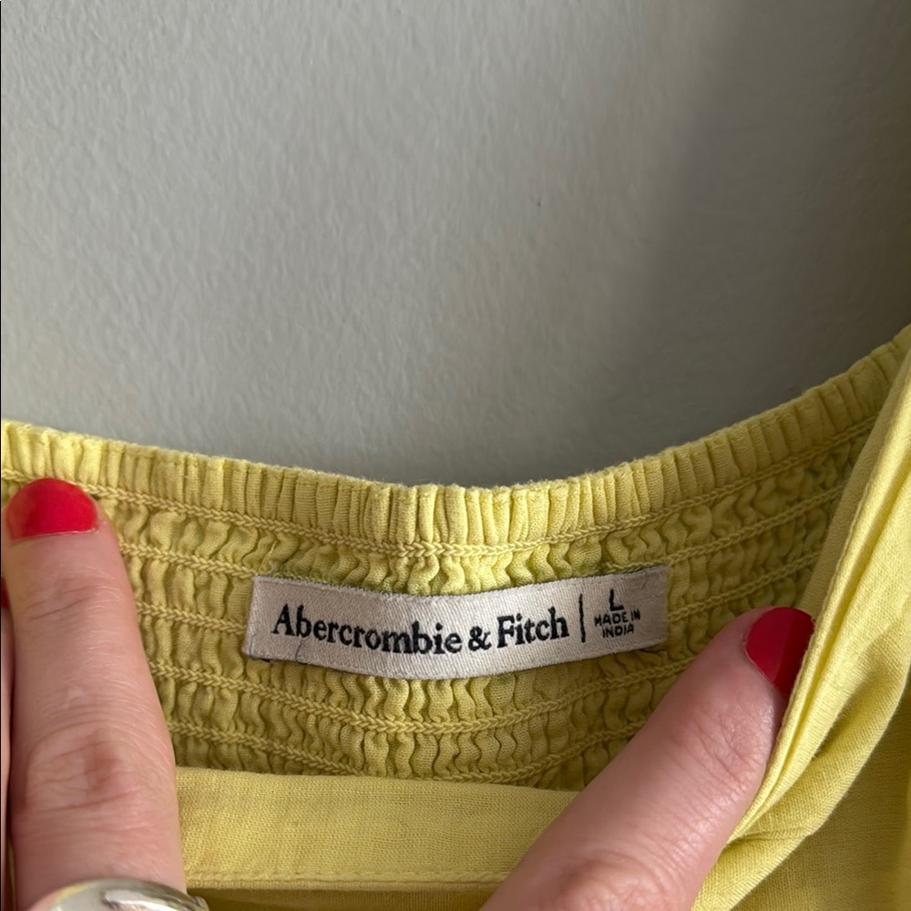 Yellow Ruffled Women's Top - Picture 2 of 2